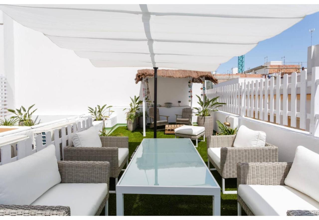 Terraza-Caleta Beach Home By Cadiz4Rentals Kültér fotó